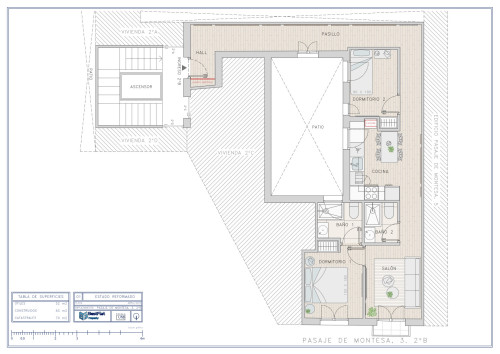 plano  de Piso reformado 💫 y amueblado 🛋️ en el Barrio de Salamanca
