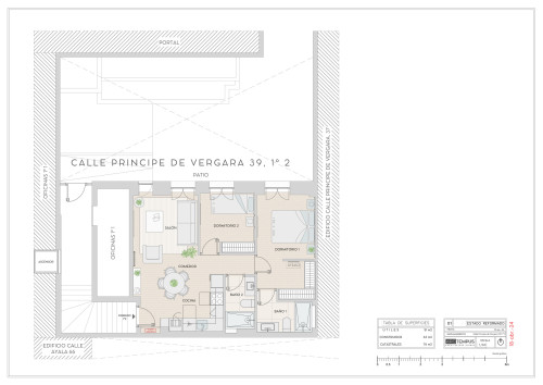 plano  de Piso en venta en Principe de Vergara