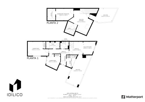 plano  de Piso en venta con garaje y terraza