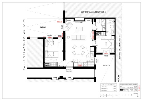 plano  de Piso reformado en Velazquez