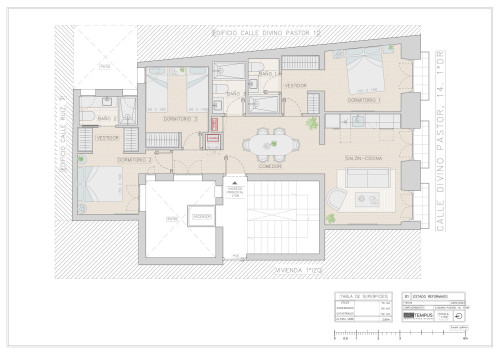 plano  de Piso reformado de lujo