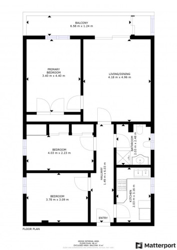 plano  de Piso con terraza y trastero en Tres Olivos
