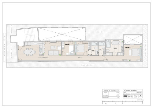 plano  de Piso reformado en Montera