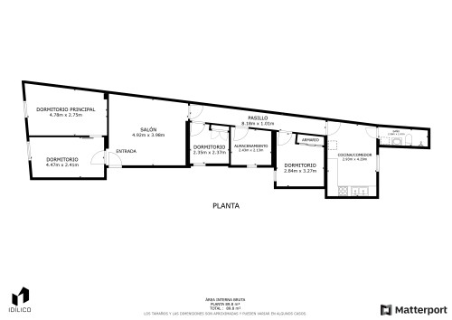 plano  de Piso en venta en plaza de Lavapiés